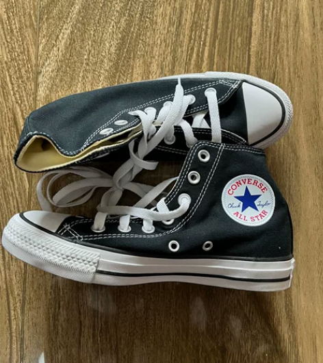 匡威 converse 女士高帮帆布鞋运动...