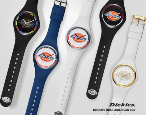 Dickies旗舰店彩色硅胶果冻手表女潮流...