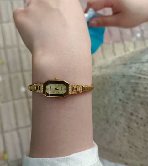 正品飞亚达手表防水精钢镶钻时尚潮流石英手链...