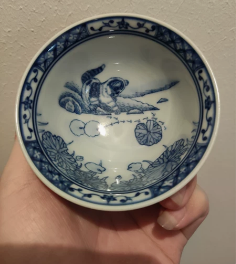 瓷语柴窑【瓷语柴窑内外满工字画杯】 柴窑烧...