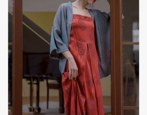 南风谷《红窗烛》文艺复古汉元素两件套开衫中...