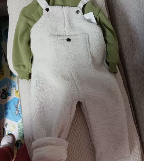 全新牛小图羊羔毛连体裤，穿上特别可爱，11...