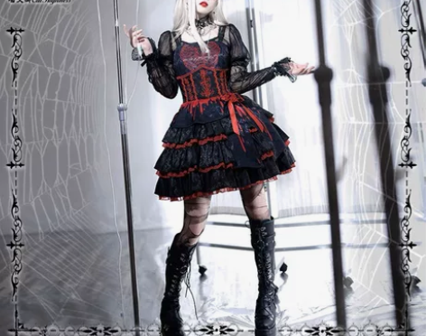 【现货-黑夜幻想】喵艾卿原创lolita暗...