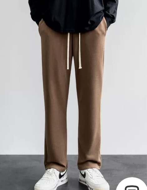 休闲裤男 休闲裤长裤男秋冬潮流宽松直筒裤子...