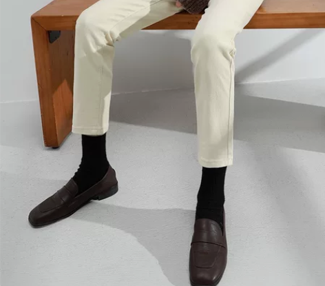 米色牛仔裤女直筒宽松新款百搭春秋季高腰九分...