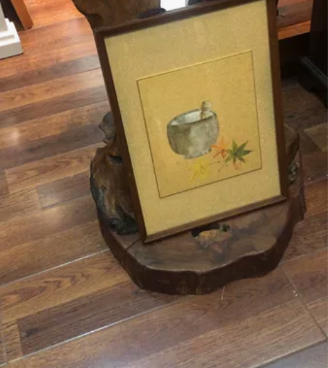 日本金箔卡板 宣纸工艺画 寓意茶道文化 实...