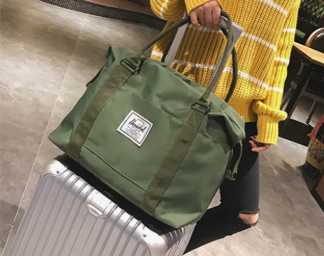 【最后几十个处理】帆布旅行包女时尚高级感健...