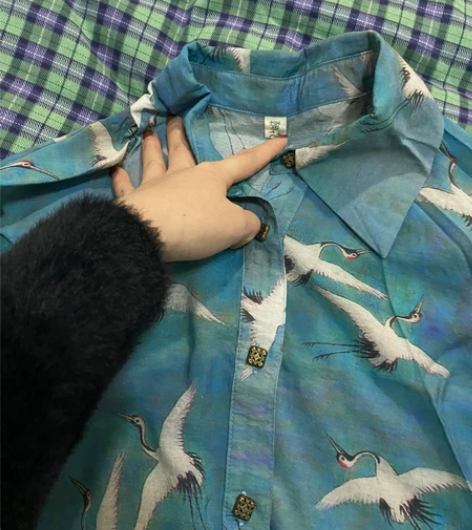 朝花夕拾,衬衣,仅穿一两次,质量很好的 感...