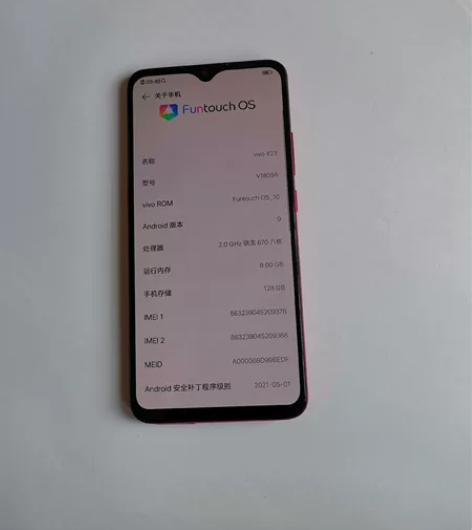 vivo x23  8+128G内存  功...