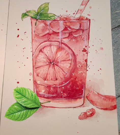 接纯手绘画稿，水彩，素描，插画 按尺寸/难...