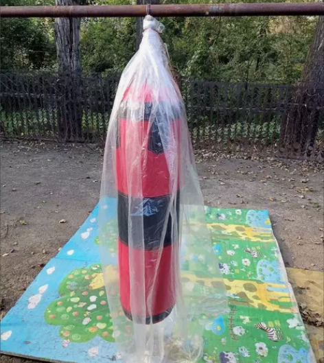 跆拳道不倒翁拳击沙袋散打家用健身空心沙包吊...