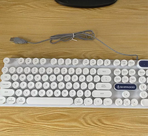 【亏本甩卖】键盘鼠标套装发光机械手感电脑笔...