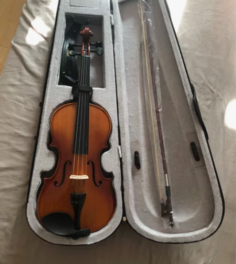 红棉牌小提琴4/4全套，买来仅拉过一次，几...