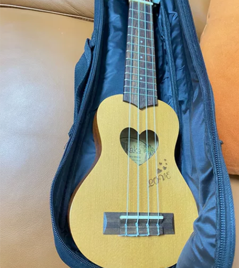 琴行买的尤克里里，300买的，九成新几乎没...
