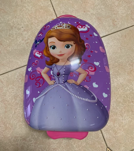苏菲亚公主16寸儿童拉杆箱，几乎全新 感兴...