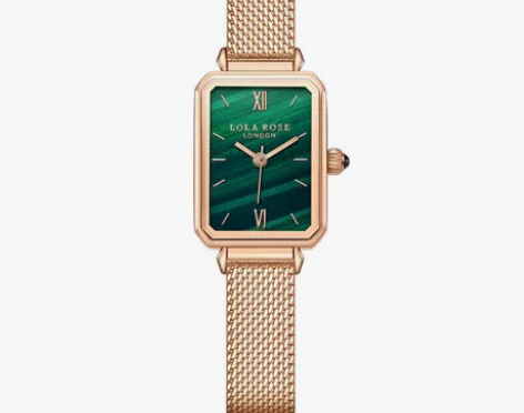 Lola Rose罗拉玫瑰 小绿表手表女轻奢方盘原创手表礼物...
