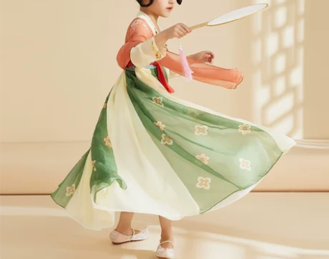 乌扣.沐清 女童汉服夏装新款儿童中国风超仙...