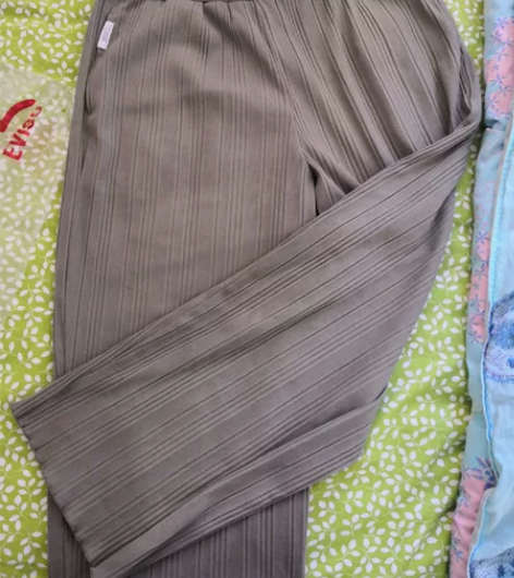 螺纹休闲裤，宽腿，腰围平铺80，裤长92，...