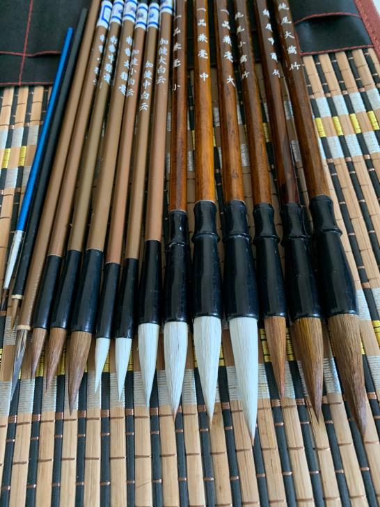 批发出售国画毛笔套装，初学必备！毛笔大小、...