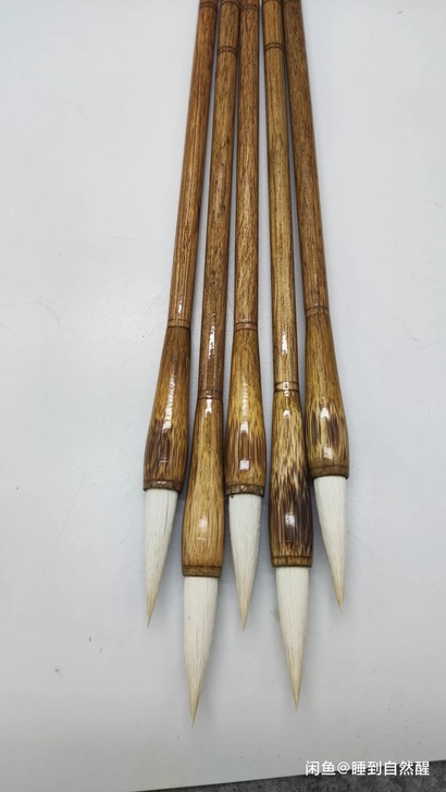 老家里翻出一批羊毫毛笔  现特价五支30卖了