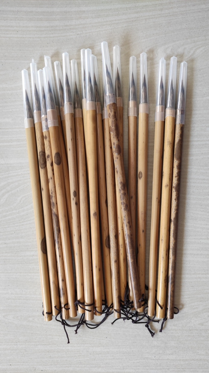 纯紫毫狼毫毛笔,现在亏本处理卖21.5元一...