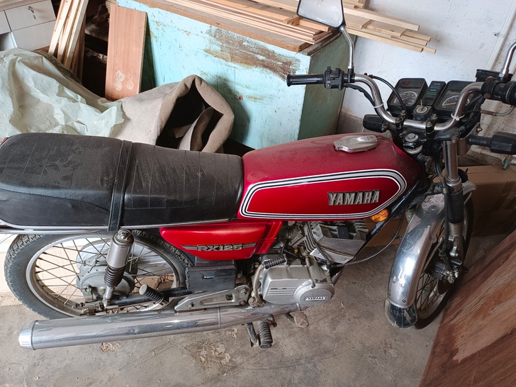 雅马哈RX125老摩托原版原漆别拿拼装车和...