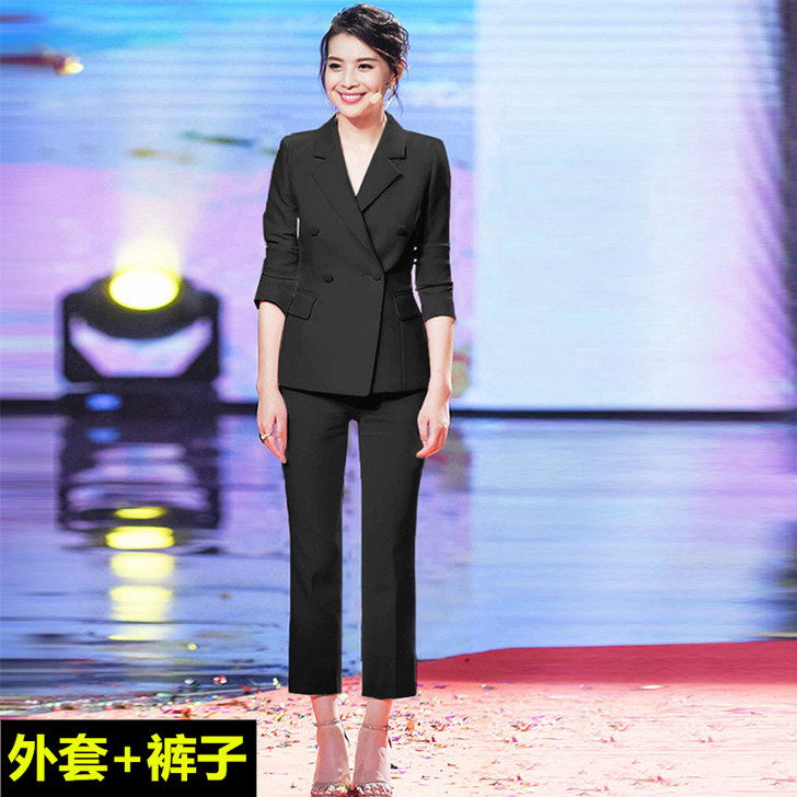 西装套装女韩版职业装西服外套高端正装时尚气...