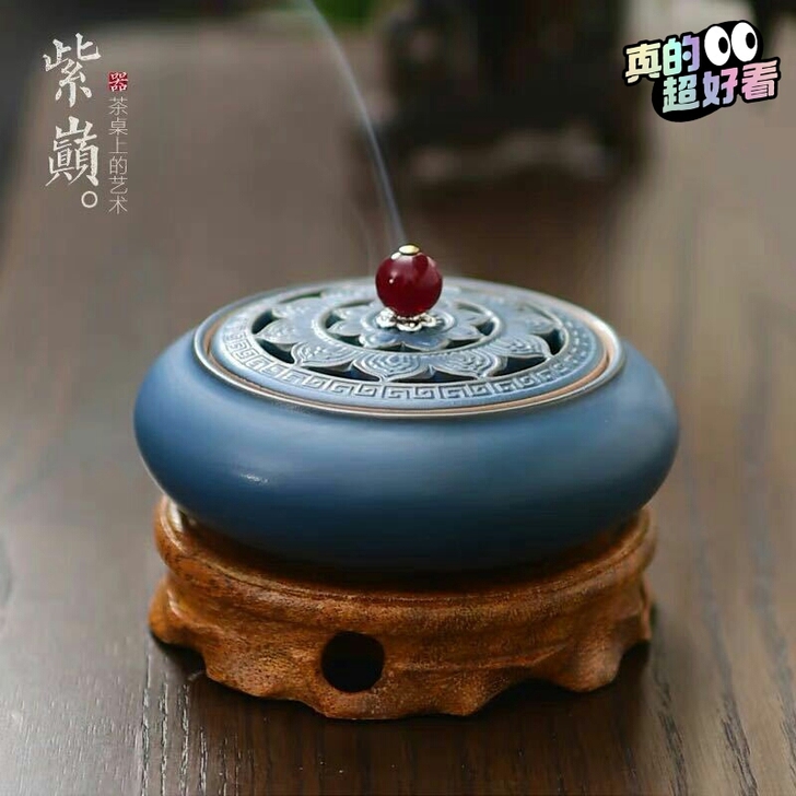 精品陶瓷香炉非常漂亮，家用盘香塔香香薰炉，...