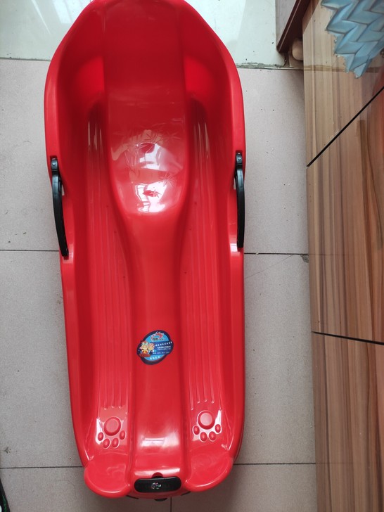 双人加厚（100cm）滑雪板雪爬犁，带刹车...