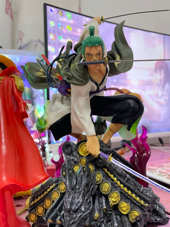 海贼王航海王和之国屋顶索隆动漫手办模型摆件...