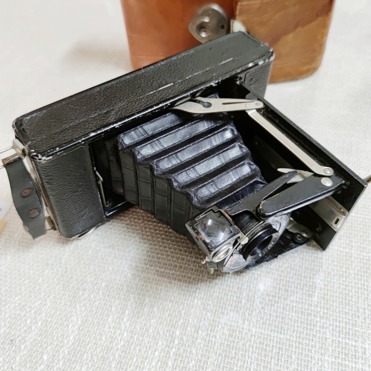 德国爱克发古董老皮腔相机