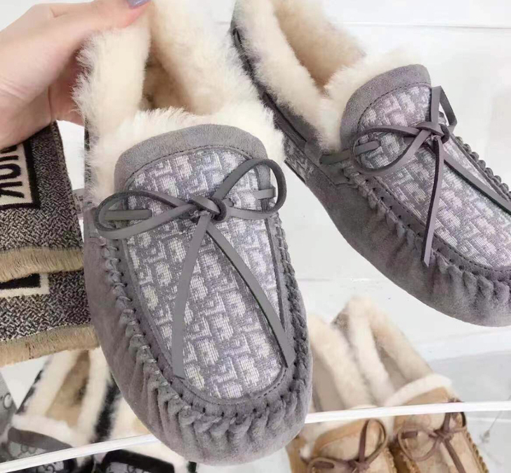 UGG 工厂福利 皮毛一体豆豆鞋 联名款
