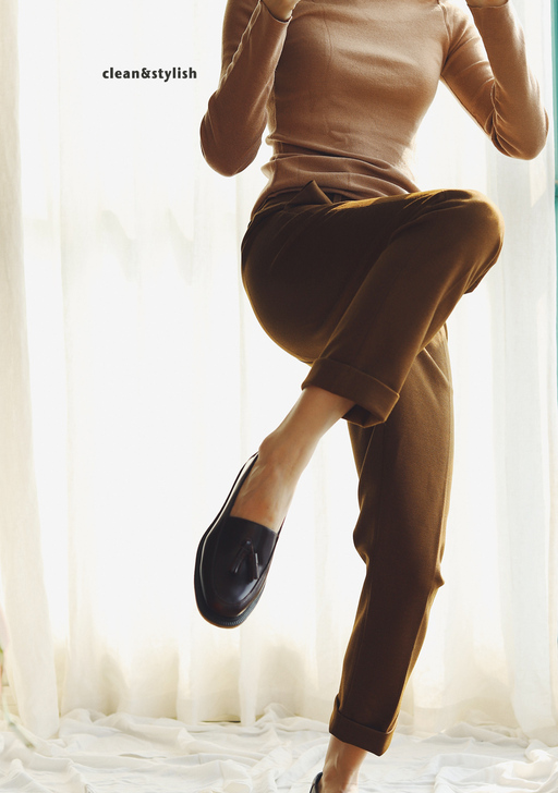 ELOPE 80％羊毛洗练挺括 翻边通勤锥...