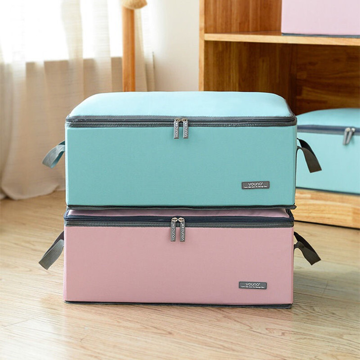 低价处理!牛津布布艺收纳箱 衣物被子玩具整...