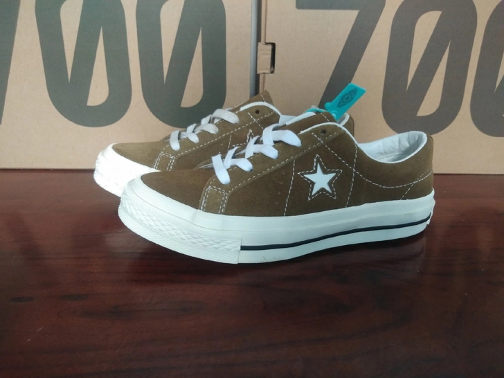 42 码，内长27 匡威木村一星头层麂皮低...