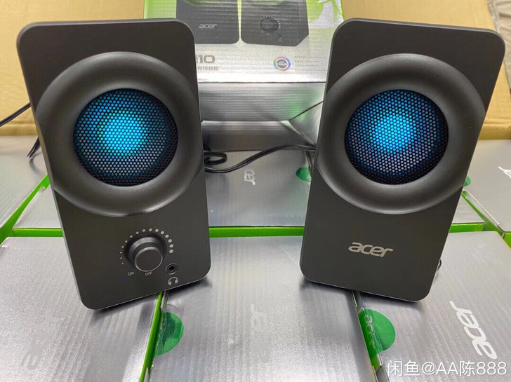 全新原装宏基RGB发光电脑音响,大量库存特...