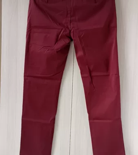 男式韩版修身休闲裤，暗红色，腰2尺4，裤长...