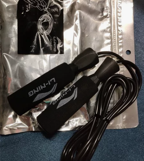 李宁跳绳健身减肥运动专用无绳燃脂男女儿童学...