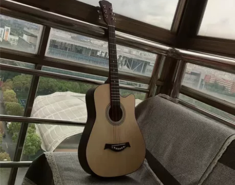 吉他38寸民谣单板男女学生成人木吉他乐器 ...