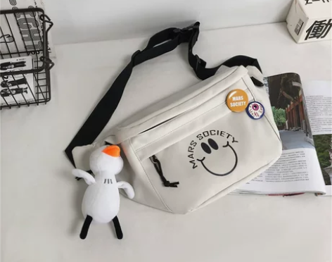 胸包男士潮牌大容量日系斜挎包夏ins潮包包...