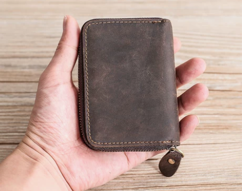 卡包钱包九城良品手工男真皮大容量风琴多卡位...