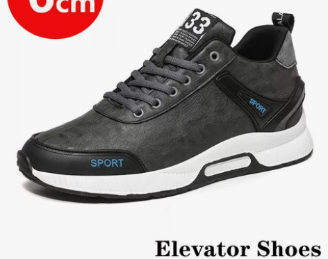 全新男士增高鞋，内增高鞋，增高6cm，运动...