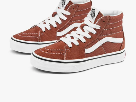 Vans范斯童鞋 橘色跟黑色 新旧程度  ...