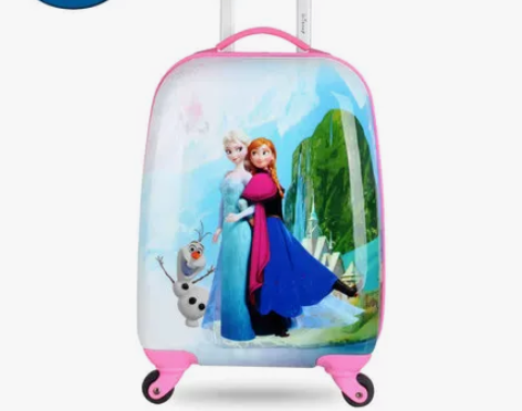 迪士尼儿童拉杆箱万向轮卡通行李箱，16寸女...