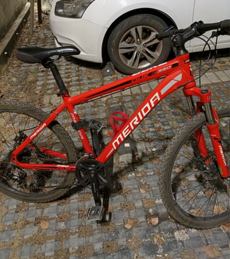 美利达公爵350山地车转让，同事平时通勤的...