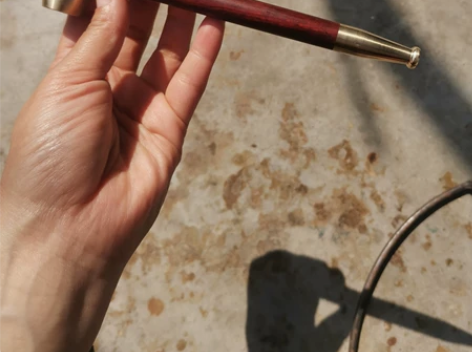 紫檀木烟斗 实木烟斗 烟嘴材质：犀牛角紫檀...