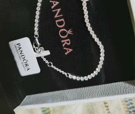 潘多拉闪光光环网球手链 如图实拍 包装都在...