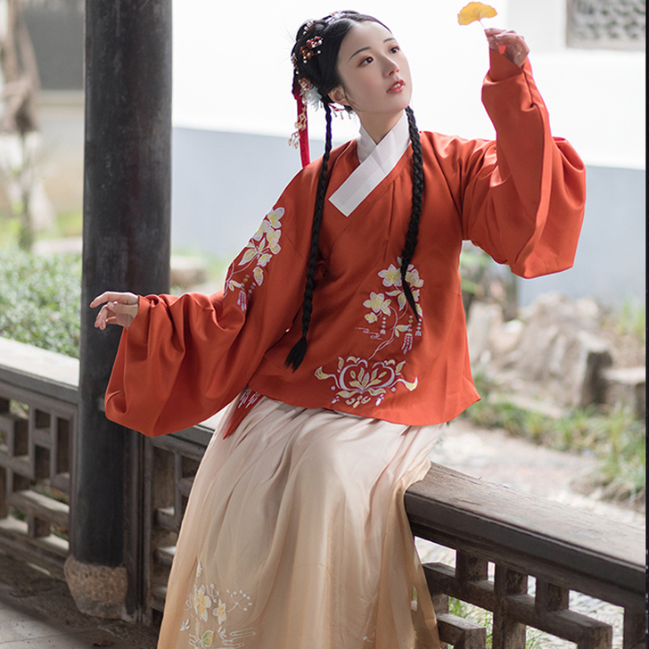 【如春娇】原创正品交领汉服女琵琶袖明制中国...