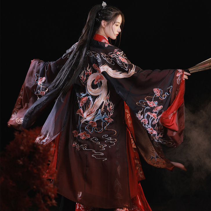 耀春褒姒原创晋制汉服女魏晋中国风交领齐腰胸...