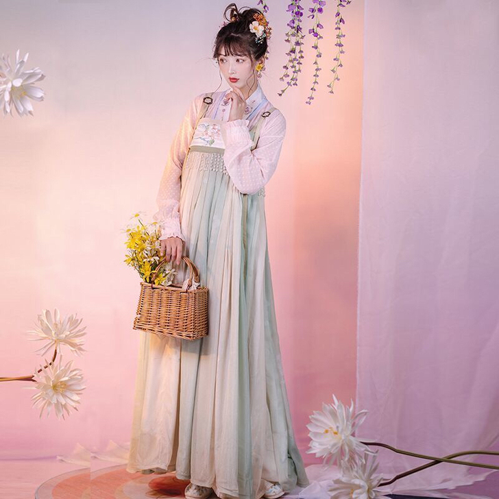 珍缕原创汉服【迎春】唐制改良汉元素齐胸襦裙...